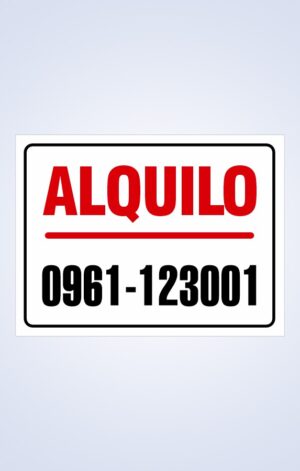 Cartel Alquilo en Paraguay