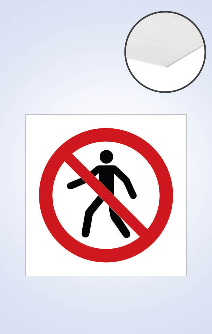 Prohibido el paso de peatones Señaleticas PVC
