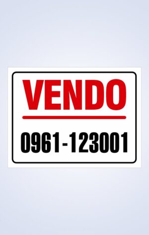 Señalética Exclusivo Vendo