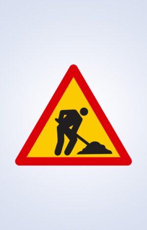 Señalética de Obras – Cartel de Advertencia Reflectivo Vial