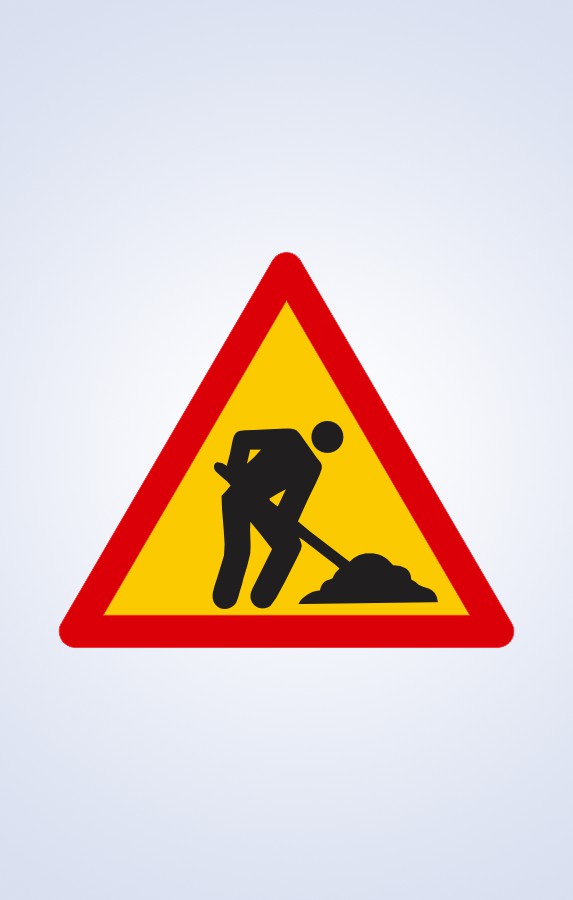Señalética de Obras – Cartel de Advertencia Reflectivo Vial