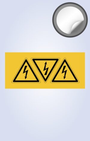 Señalética Peligro Eléctrico Flex 10cm