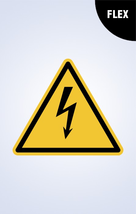Señalética Peligro Eléctrico Flex