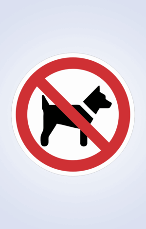 Señaléticas Prohibido Perro